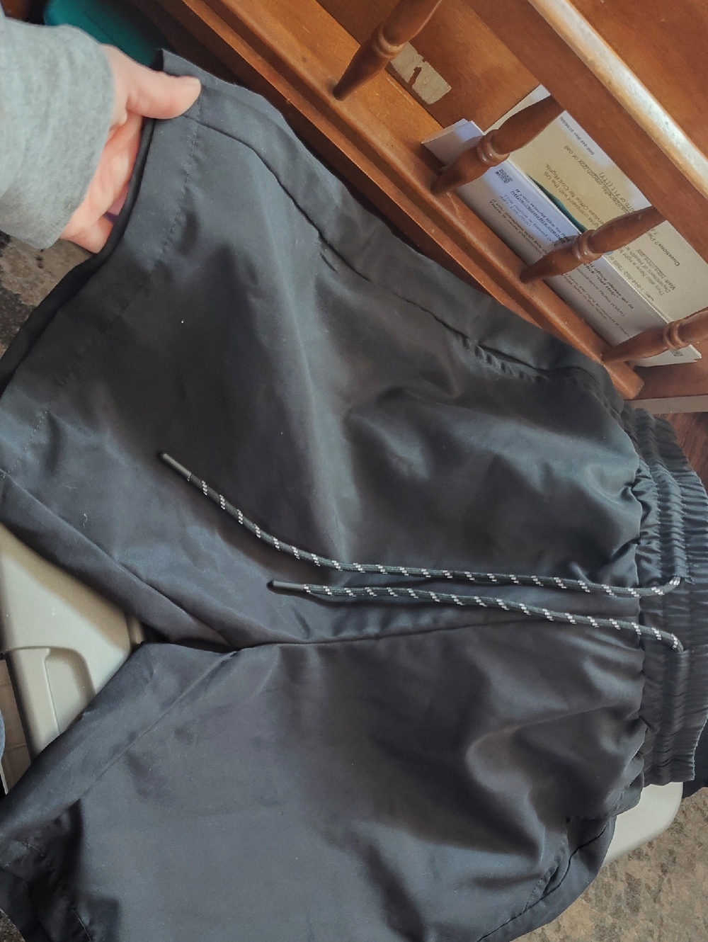 NFINITY Men's Black Elastic Waist Athletic Shorts